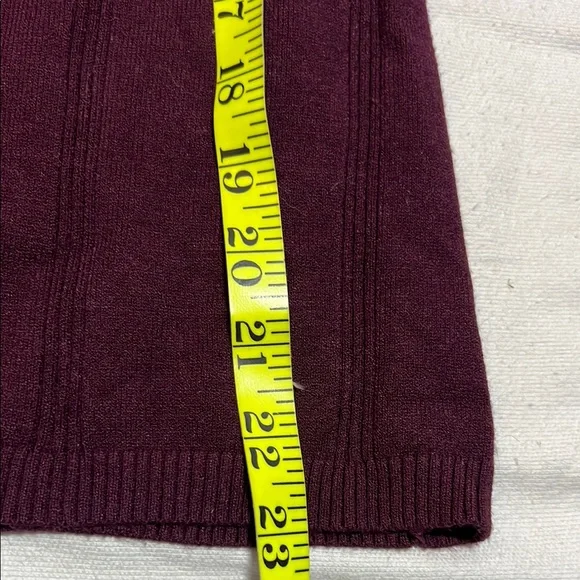 White House Black Market Burgundy Turtleneck Sweater - Picture 8 of 13